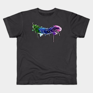 Watery Feather Kids T-Shirt